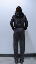 Load image into Gallery viewer, ISAIDBLANK(ISB) Logo Crop Fleece Hoodie