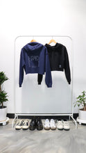 Load image into Gallery viewer, ISAIDBLANK(ISB) Logo Crop Fleece Hoodie