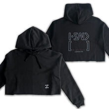Load image into Gallery viewer, ISAIDBLANK(ISB) Logo Crop Fleece Hoodie