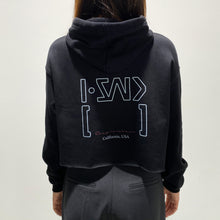 Load image into Gallery viewer, ISAIDBLANK(ISB) Logo Crop Fleece Hoodie
