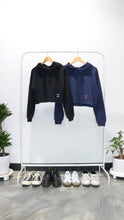 Load image into Gallery viewer, ISAIDBLANK(ISB) Logo Crop Fleece Hoodie
