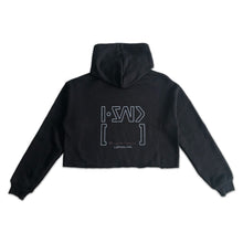 Load image into Gallery viewer, ISAIDBLANK(ISB) Logo Crop Fleece Hoodie
