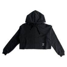 Load image into Gallery viewer, ISAIDBLANK(ISB) Logo Crop Fleece Hoodie
