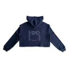 Load image into Gallery viewer, ISAIDBLANK(ISB) Logo Crop Fleece Hoodie
