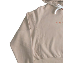 Load image into Gallery viewer, Desert Beige Fleece Crop Hoodie | ISAIDBLANK Logo crop hoodie
